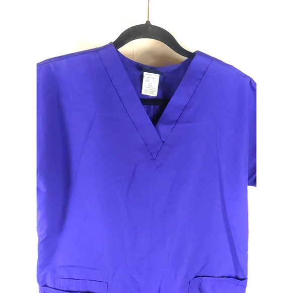 Cherokee Workwear Women's Scrub Top Size X Small Purple - Picture 2 of 7